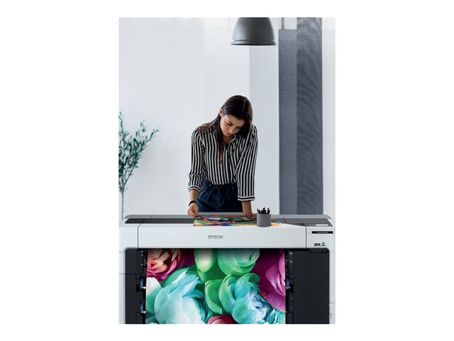 Epson SureColor SC-P6500E - 24\" large-format printer - colour - ink-jet - Roll (61 cm) - 1200 x 2400 dpi - up to 2 ppm (mono) / up to 2 ppm (colour) - up to 18 sq.m/hour (mono) / up to 18 sq.m/hour (colour) - Bluetooth, USB, Gigabit LAN, Wi-Fi(ac), direct print USB