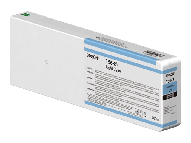 Singlepack Light Cyan T55K500 UltraChrome HDX/HD 700ml