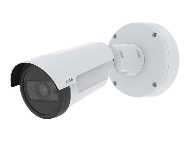 AXIS P1467-LE - Network surveillance camera - bullet - outdoor - weather resistant / impact resistant - colour (Day&Night) - 5 MP - 2592 x 1944 - 720p - auto iris - vari-focal - audio - GbE - H.264, MPEG-4 Part 10, AVC, H.265, MPEG-H Part 2, HEVC, MJPEG - DC 10 - 28 V / PoE Plus Class 3