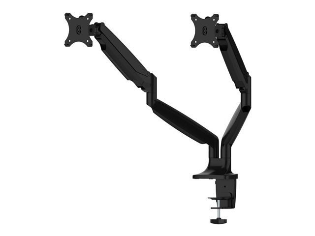 Neomounts NM-D750D - Mounting kit - full-motion - for 2 LCD displays - black - screen size: 10"-32" - clamp mountable, grommet, desk-mountable
