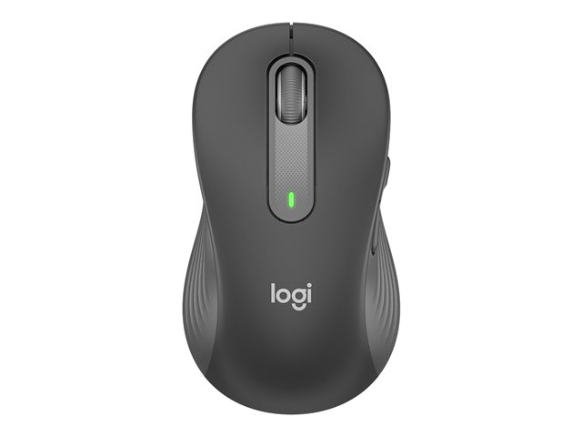 Logitech Signature M650 L LEFT - Mouse - large size - left-handed - optical - 5 buttons - wireless - 2.4 GHz, Bluetooth - Logitech Logi Bolt USB receiver - graphite
