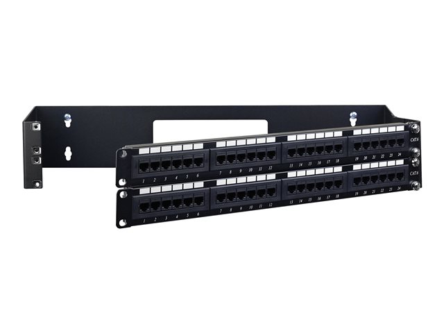 StarTech.com 2U Hinged Wall Mount Patch Panel Bracket - 6 inch Deep - 19\" Patch Panel Swing Rack for Shallow Network Equipment- 22lbs (WALLMOUNTH2) - Wall mount bracket - 2U - 19\"
