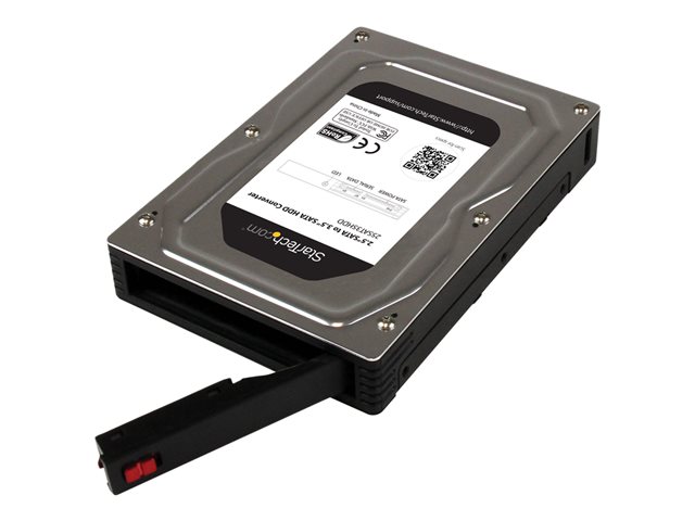 StarTech.com 2.5\" to 3.5\" SATA HDD/SSD Adapter Enclosure - External Hard Drive Converter with HDD/SSD Height up to 12.5mm (25SAT35HDD) - Storage enclosure - 2.5\" - SATA 6Gb/s - SATA 6Gb/s - for P/N: S352BU33HR