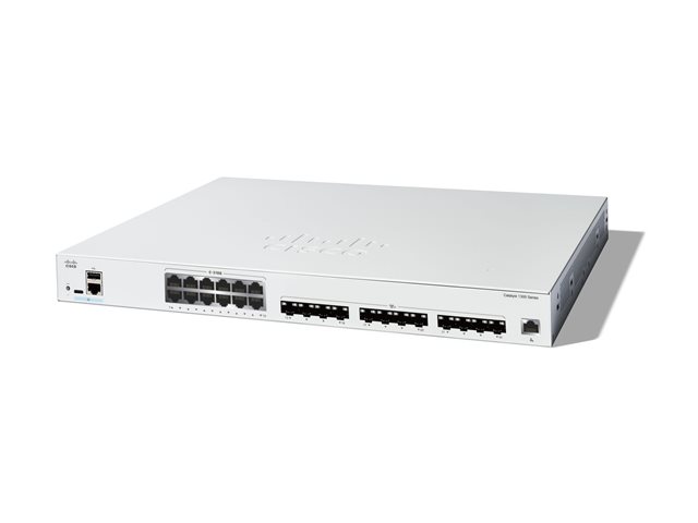 Cisco Catalyst 1300-24XTS - Switch - L3 - smart - 12 x 10 Gigabit Ethernet + 12 x 10 Gigabit SFP+ - rack-mountable