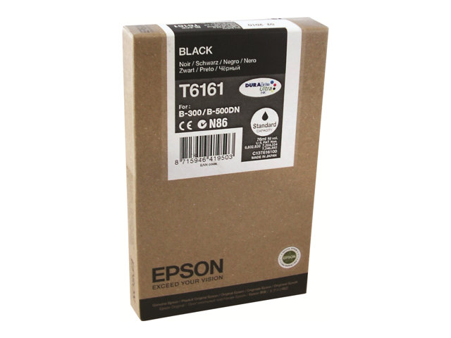 Epson T6161 - 76 ml - black - original - ink cartridge - for B 300, 310N, 500DN, 510DN