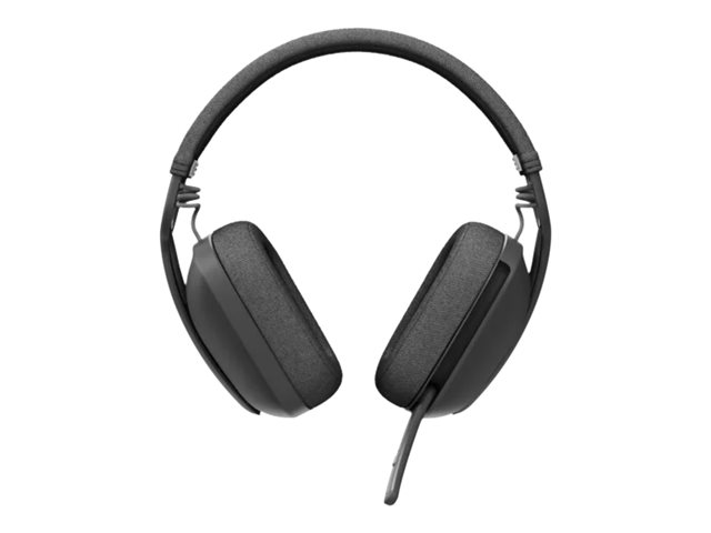 Logitech Zone Vibe 100 - Headset - full size - Bluetooth - wireless - graphite