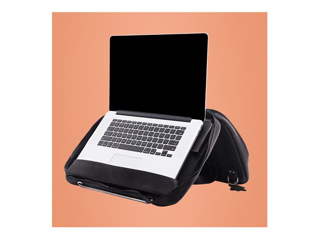 Viva Laptoptas full grain leather zwart