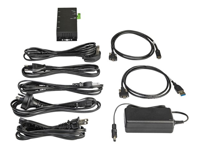 StarTech.com 4 Port USB C Hub 10Gbps, Metal Industrial USB-C Hub, 2x USB-C & 2x USB-A, ESD Surge Protection, USB-C or USB-A Host, Self-Powered, Mountable USB 3.1 Gen 2 Type-C Hub - Commercial/Rugged USB Hub - Hub - 2 x USB 3.2 Gen 2 + 2 x USB-C 3.2 Gen 2 - desktop