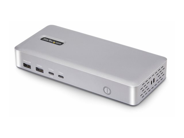 StarTech.com USB4 Docking Station, USB-C 40Gbps, Dual Video HDMI, Up to 2x 4K 60Hz 4:4:4 (RGB) or 2x 4K 120Hz 4:2:2, Multi-Monitor Dock, 6x USB, 2.5GbE, 100W PD - Docking station - USB4 / Thunderbolt 4 - 2 x HDMI - 1GbE, 2.5GbE - 180 Watt