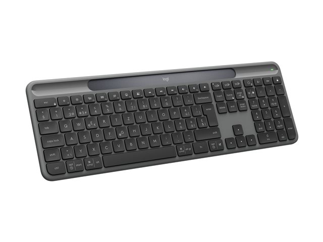 SLIM SOLAR+ KEYBOARD GRAPHITE - CH - CEN