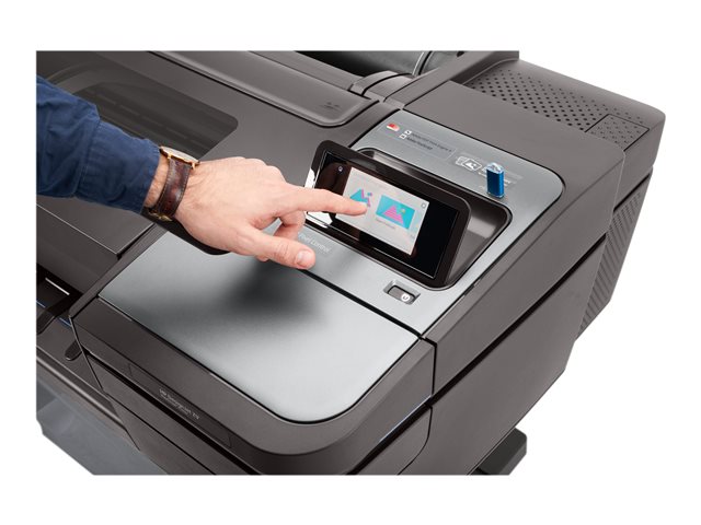 HP DesignJet Z9+ PostScript - 44\" large-format printer - colour - ink-jet - Roll (111.8 cm) - 2400 x 1200 dpi - up to 1.2 min/page (mono) / up to 1.2 min/page (colour) - Gigabit LAN, USB host - cutter