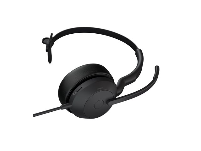 Jabra Evolve2 50 UC Mono - Headset - on-ear - wired - active noise cancelling - USB-C, USB-A - UC certified