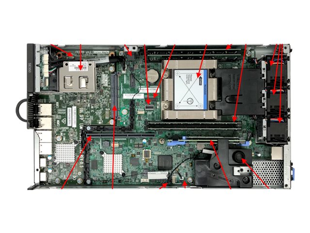 Lenovo ThinkSystem SE350 7D1X - Desktop Mounting - server - rack-mountable - 1U - 1-way - 1 x Xeon D-2143IT / up to 3 GHz - RAM 64 GB - SSD 650 GB - TCG Opal Encryption, NVMe, SED HE, SSD 2 x 480 GB - Matrox G200 - Gigabit Ethernet, 10 Gigabit Ethernet, LTE, Internet Wide-area RDMA Protocol (iWARP) - 802.11a/b/g/n/ac, LTE - no OS - monitor: none