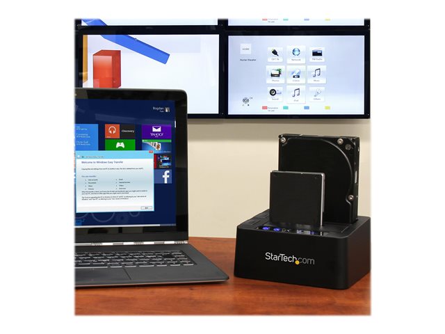 StarTech.com Standalone Hard Drive Duplicator, Dual Bay HDDSSD ClonerCopier, USB 3.1 (10 Gbps) to SATA III (6Gbps) HDDSSD Docking Station, Hard Disk Duplicator Dock - Hard Drive Cloner - Hard drive duplicator - 2 bays (SATA-300) - for P/N: TBLT3MM1MA, TBLT3MM2M, TBLT3MM2MA