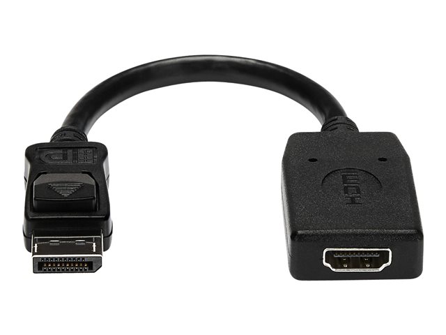 StarTech.com DisplayPort to HDMI Adapter - 1920 x 1200 - DP to HDMI Converter - Plug and Play DisplayPort to HDMI Dongle (DP2HDMI) - Adapter - DisplayPort male to HDMI female - 24 cm - black - for P/N: MST14DP123DP, MSTCDP123DP, SV231QDPU34K, TB3DK2DPPDUE, TB3DKDPMAW, TB3DKDPMAWUE