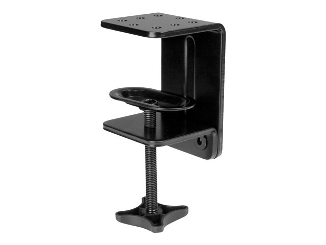 StarTech.com Desk Mount Dual Monitor Arm - One-Touch Height Adjustment (ARMSLIMDUO) - Mounting kit - adjustable arm - for LCD display - aluminium - black - screen size: 12\"-32\" - desk-mountable - for P/N: ACCSMNT, DK30A2DH, DK30C2DAGPD, DK30C2HAGPD, PXT101YUK, TB3DK2DPM2, TB3DK2DPPD