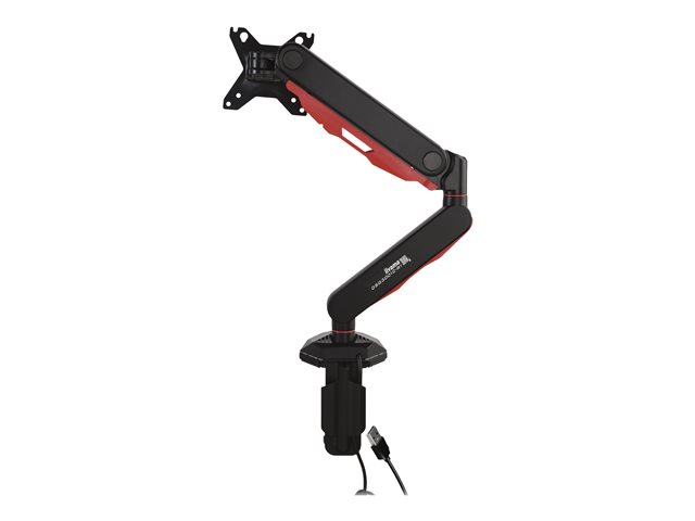 Iiyama DSG3001C-R1 - Mounting kit - adjustable arm - for LCD display - black, dynamic red - screen size: 17\"-30\" - desk-mountable