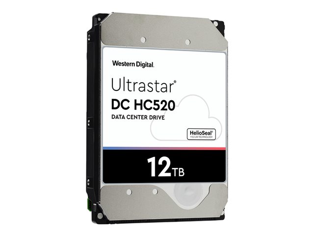 WD Ultrastar DC HC520 HUH721212AL5201 - Hard drive - encrypted - 12 TB - internal - 3.5\" - SAS 12Gb/s - 7200 rpm - buffer: 256 MB - TCG Encryption