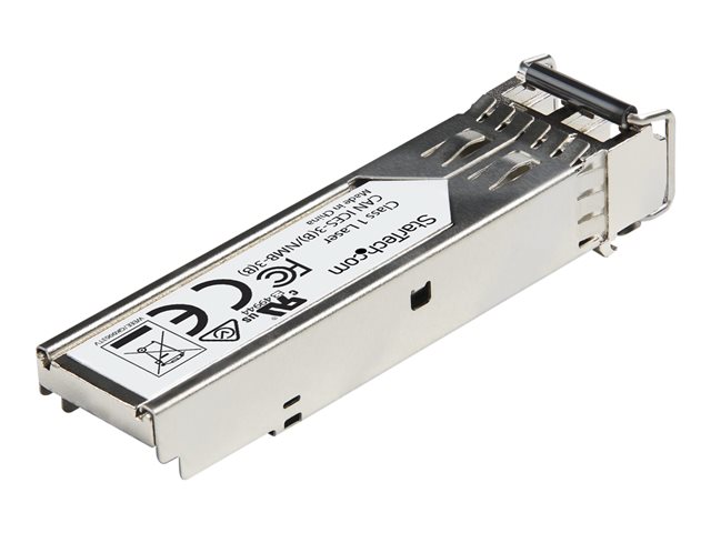 StarTech.com Juniper CTP-SFP-1GE-SX Compatible SFP Module, 1000BASE-SX, 1GbE Multimode Fiber MMF Optic Transceiver, 1GE Gigabit Ethernet SFP, LC Connector, 550m, 850nm, DDM, Mini GBIC - Lifetime Warranty (CTPSFP1GESXS) - SFP (mini-GBIC) transceiver module (equivalent to: Juniper CTP-SFP-1GE-SX) - GigE - 1000Base-SX - LC multi-mode - up to 550 m - 850 nm