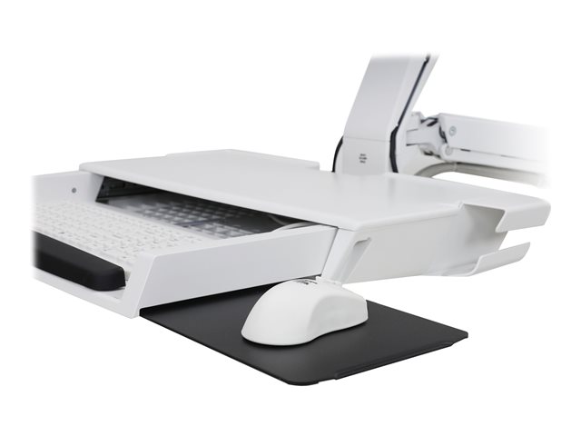 Ergotron StyleView - Mounting kit (CPU holder, keyboard tray, monitor mount) - for LCD display / PC equipment - medium CPU holder - aluminium, high-grade plastic - white - screen size: up to 24\"