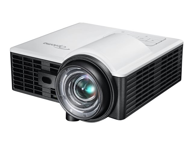 Optoma ML1050ST+ - DLP projector - RGB LED - 3D - 1000 lumens - WXGA (1280 x 800) - 16:10 - 720p - short-throw fixed lens