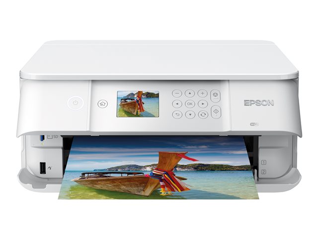 Epson Expression Premium XP-6105 - Multifunction printer - colour - ink-jet - A4/Legal (media) - up to 15.8 ppm (printing) - 100 sheets - USB, USB host, Wi-Fi - white