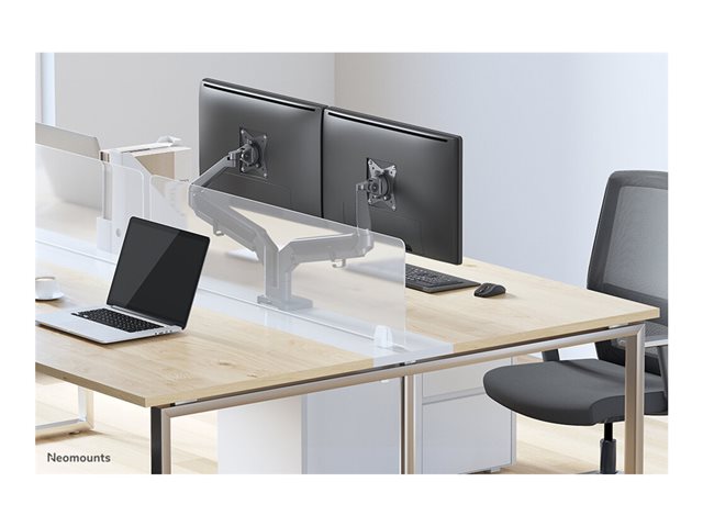 Neomounts DS70-810BL2 - Mounting kit (desk mount) - full-motion adjustable dual arm - for 2 LCD displays - black - screen size: 17\"-32\" - clamp mountable, grommet