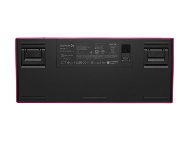 Logitech G PRO X TKL - Keyboard - backlit - wireless - 2.4 GHz, Bluetooth - QWERTY - US International - key switch: Tactile - pink