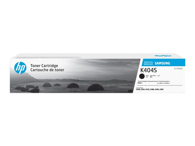 Samsung CLT-K404S - Black - original - toner cartridge (SU100A) - for Samsung CLX-3302, 3303, 3304, 3307, Xpress SL-C432, C433, C462, C463, C467, C482, C483