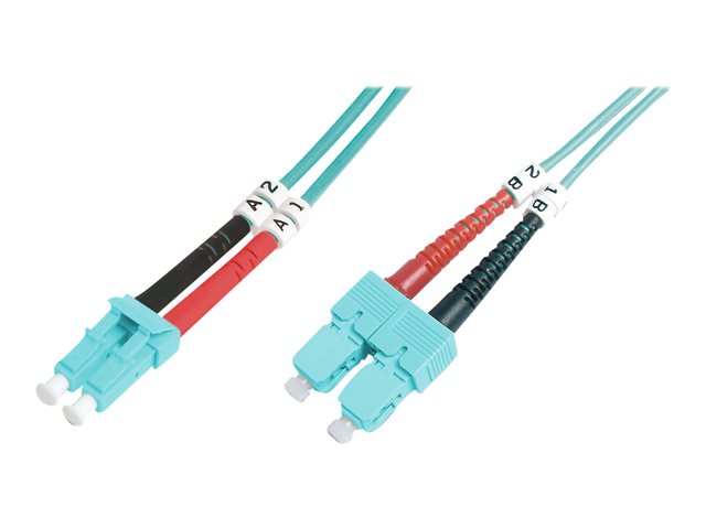 FO patch cord duplex LC to SC MM OM3 50/125 micro 5 m