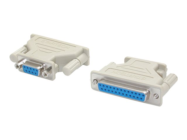 StarTech.com DB9 to DB25 Serial Cable Adapter - F/F - Serial adapter - DB-9 (F) to DB-25 (F) - AT925FF - Serial adapter - DB-9 (F) to DB-25 (F) - for P/N: ICUSB2328I, ICUSB232IS, ICUSB232PROC, PCI2S1P2, PEX1S953LP, PEX2S1050, STCPEX2S553