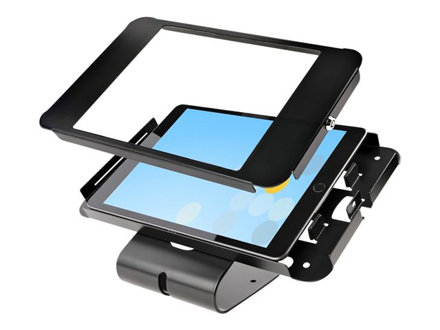 StarTech.com Secure Tablet Stand, Anti Theft Universal Tablet Holder for Tablets up to 10.5\", Lockable Tablet Stand for Desk/ K-Slot Compatible, VESA Mount, Wall Mount Tablet Enclosure - Security POS Tablet Stand (SECTBLTPOS2) - Stand - for tablet -