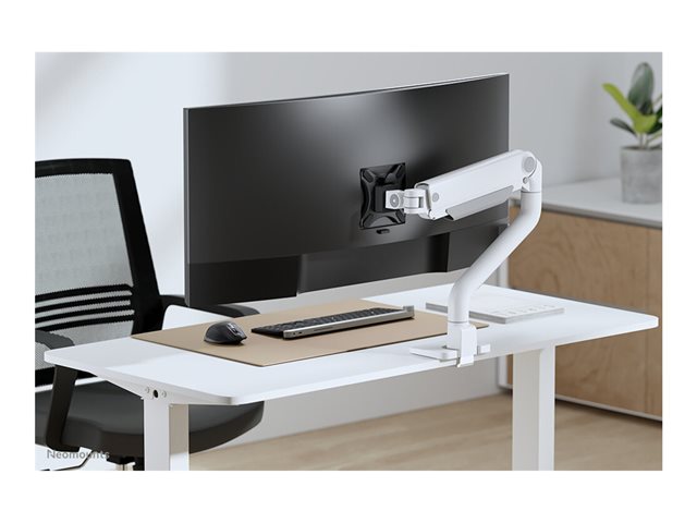 Neomounts DS70S-950WH1 - Mounting kit (desk mounting arm) - full-motion - for Monitor - aluminium - white - screen size: 17\"-49\"