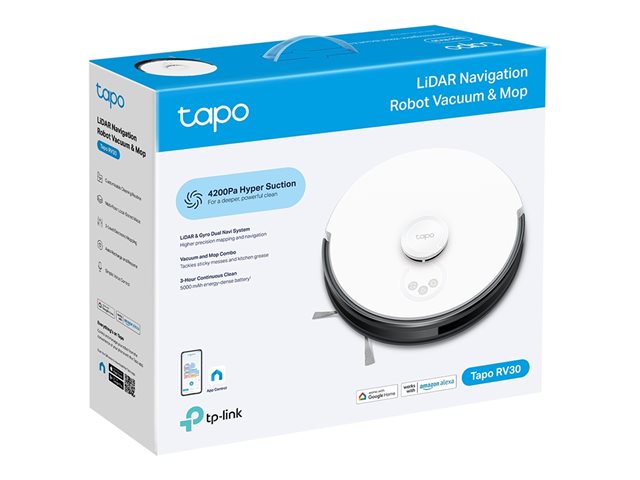 Tapo RV30 V1 - Vacuum cleaner - robotic - bagless included charger