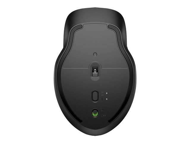 HP 435 - Mouse - ergonomic - 5 buttons - wireless - 2.4 GHz, Bluetooth - Bluetooth USB adapter - jack black - for Elite Mobile Thin Client mt645 G7, Fortis 11 G9, Pro Mobile Thin Client mt440 G3