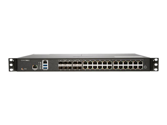 SonicWall Gen 7 NSa Series 3700 - Security appliance - 10GbE, 5GbE - 1U - SonicWALL Secure Upgrade Program - rack-mountable