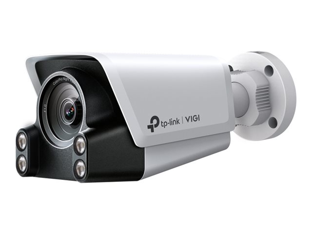TP-Link VIGI C340S V1 - Network surveillance camera - bullet - colour (Day&Night) - 4 MP - 2688 x 1520 - M16 mount - fixed focal - audio - LAN 10/100 - H.265+, H.265, H.264+, H.264 - DC 12 V / PoE