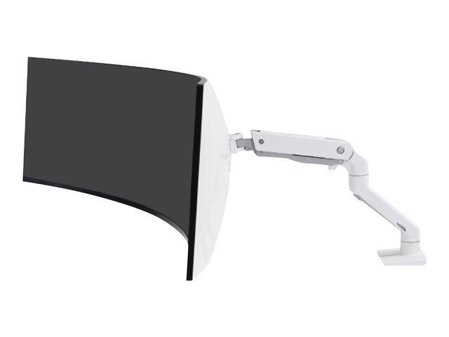 Ergotron HX - Mounting kit (articulating arm, desk clamp mount, extender arm, grommet mount, HD pivot) - Constant Force Technology - for LCD display/ curved LCD display - white - screen size: up to 49\"