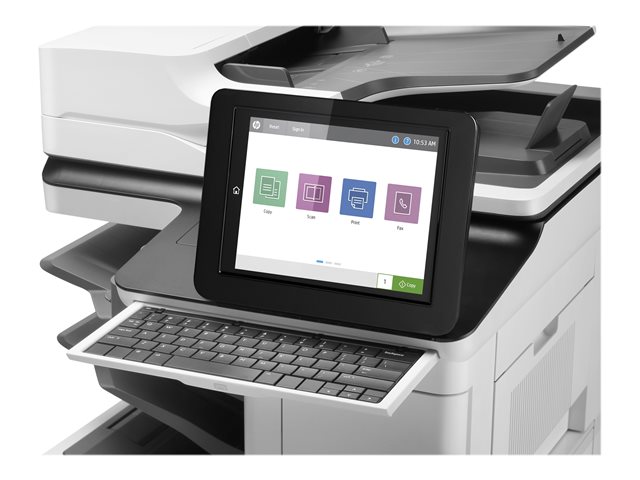 HP LaserJet Enterprise Flow MFP M635z - Multifunction printer - B/W - laser - 216 x 864 mm (original) - A4/Legal (media) - up to 61 ppm (printing) - 3200 sheets - 33.6 Kbps - USB 2.0, Gigabit LAN, USB 2.0 host