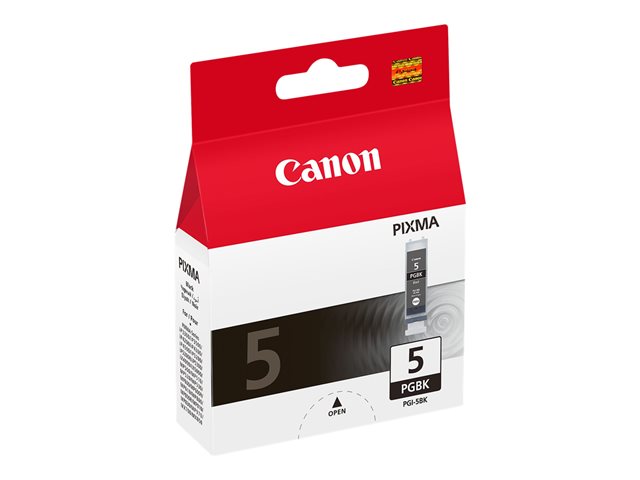 Canon PGI-5BK - 26 ml - pigmented black - original - ink tank - for PIXMA iP3500, iP4500, iP5300, MP510, MP520, MP600, MP610, MP810, MP960, MP970, MX700
