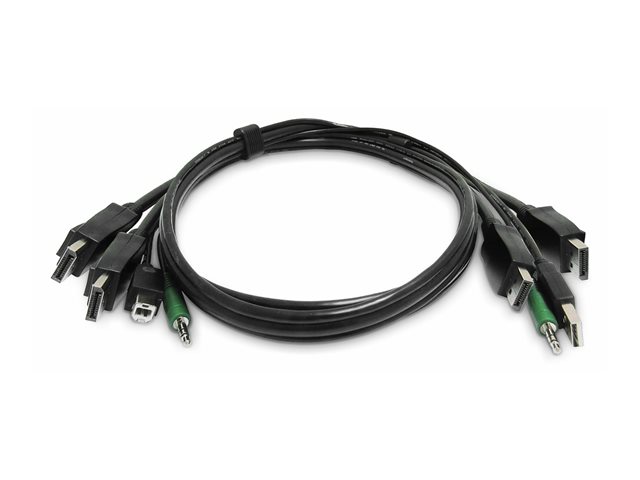 Dual-DisplayPort KVM Cable USB 2.0 TAA