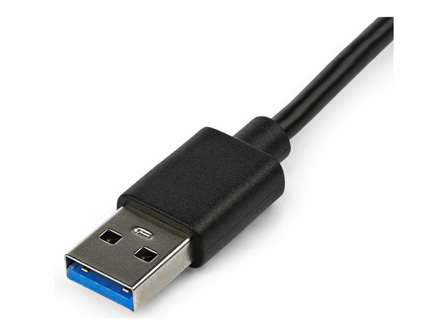 StarTech.com USB 3.0 to HDMI Adapter, 4K 30Hz Ultra HD, DisplayLink Certified, USB Type-A to HDMI Display Adapter Converter for Monitor, External Video & Graphics Card, Mac & Windows - USB to HDMI Adapter (USB32HD4K) - Adapter cable - TAA Compliant - USB Type A male to HDMI female - 20 cm - black - USB power + audio - for P/N: HDDVIMM3, HDMM12, HDMM15, HDMM1MP, HDMM2MP, HDMM3, HDMM3MP, HDMM50A, HDMM6, HDPMM50