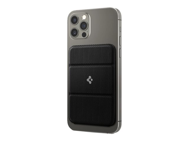 Spigen Apple iPhone 14 / iPhone 13 / iPhone 12 Magnetic Magsafe Card Wallet Smart Fold MagFit Black