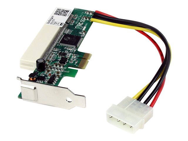 StarTech.com PCI Express to PCI Adapter Card - PCIe to PCI Converter Adapter with Low Profile / Half-Height Bracket (PEX1PCI1) - PCIe x1 to PCI slot adapter
