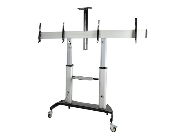 Dual TV Cart / Mount, Rolling TV Cart