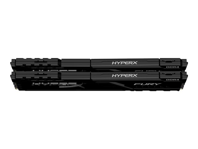 HyperX FURY - DDR4 - kit - 16 GB: 2 x 8 GB - DIMM 288-pin - 3200 MHz / PC4-25600 - CL16 - 1.35 V - unbuffered - non-ECC - black