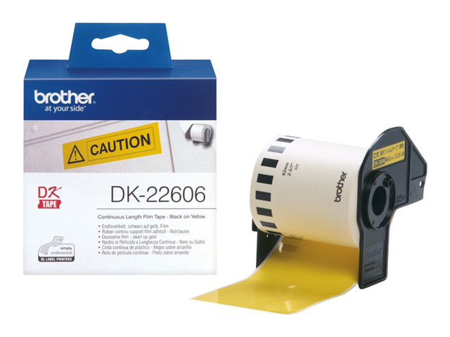 Brother DK-22606 - Yellow - Roll (6.2 cm x 15.2 m) film - for Brother QL-1050, 1060, 1110, 500, 550, 560, 570, 580, 600, 650, 700, 710, 720, 820