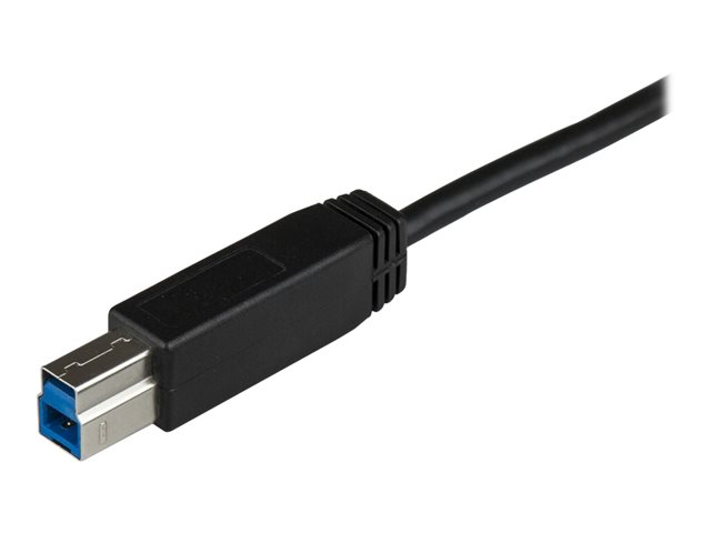 StarTech.com USB C to USB B Printer Cable - 1m / 3 ft - Superspeed - USB 3.1 - 10Gbps - USB C Printer Cable - USB Type C to Type B (USB31CB1M) - USB cable - 24 pin USB-C (M) to USB Type B (M) - USB 3.1 - 1 m - black - for P/N: PEXUSB311AC3, PEXUSB312C3, SV231DHU34K6, SV231HU34K6, SV231QDPU34K, SV431HU34K6