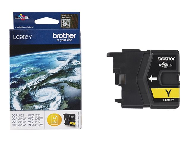 LC-985 inktcartridge geel 260 paginas 1-pack blister zonder alarm