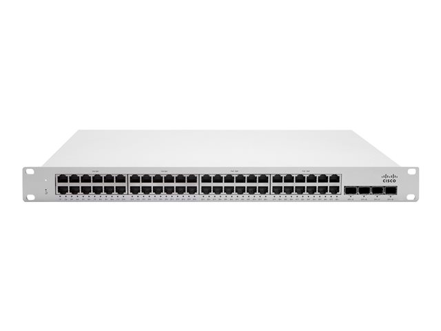 Cisco Meraki Cloud Managed MS250-48LP - Switch - L3 - Managed - 48 x 10/100/1000 (PoE+) + 4 x SFP+ - rack-mountable, desktop - PoE+ (370 W)